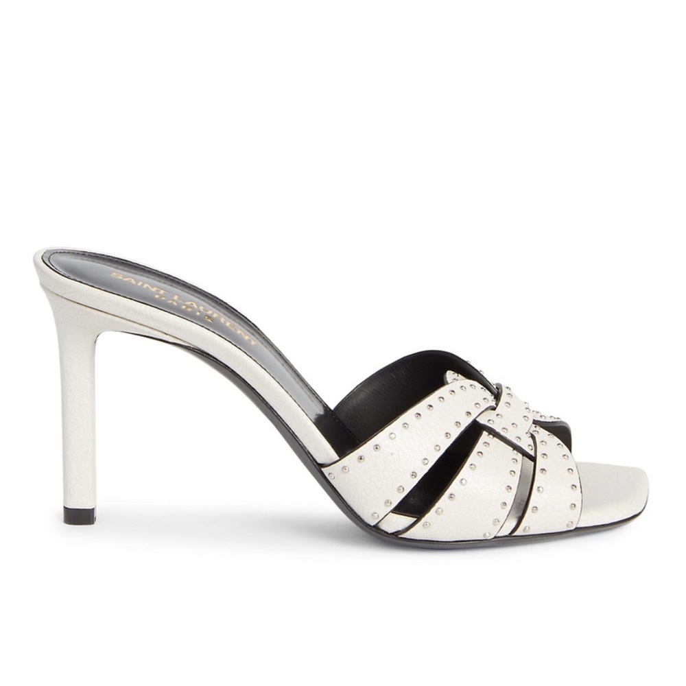 New in box Saint Laurent studded tribute sandal
